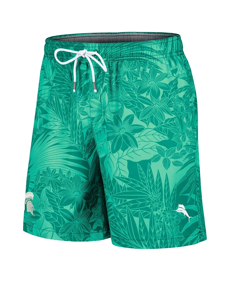 Tommy Bahama Men's Green Michigan State Spartans Santiago Palms Board Shorts