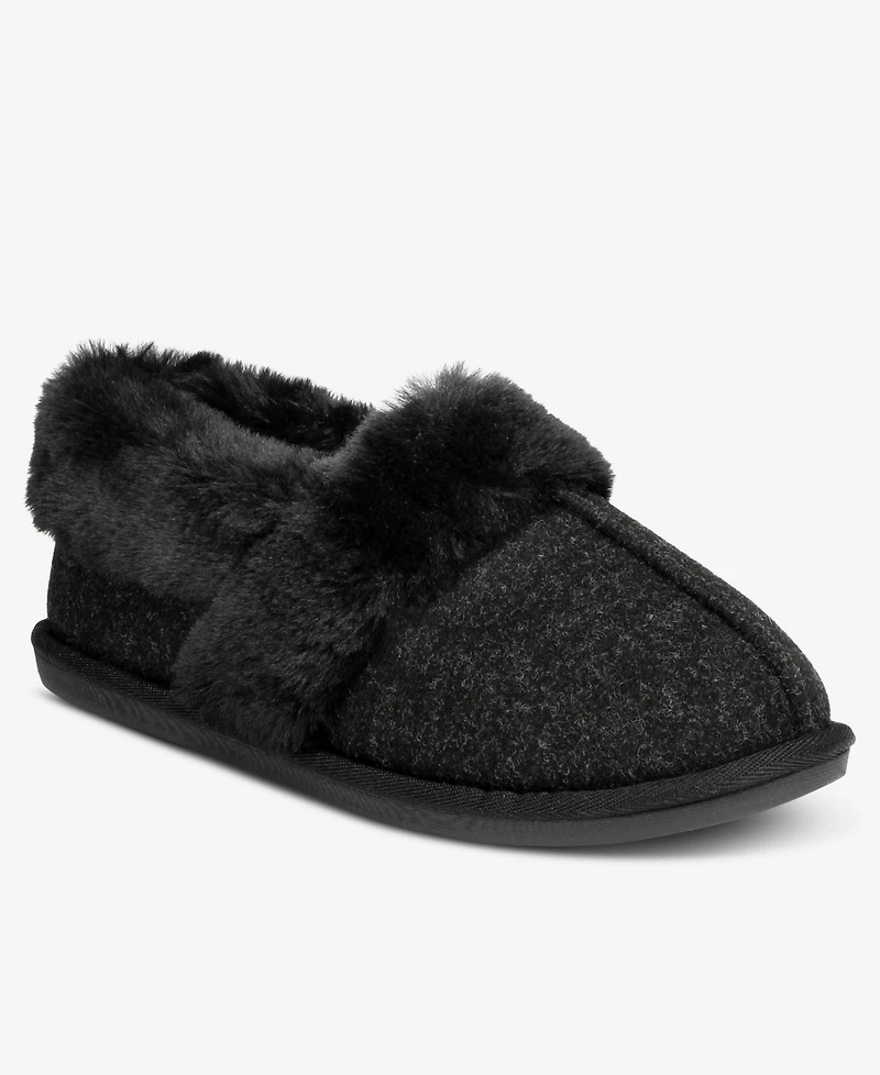 Charter Club Women's Faux-Fur-Lined Slippers, Macy's Exclusive