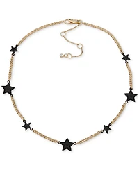 Karl Lagerfeld Paris Pave Star Station Collar Necklace, 16" + 3" extender