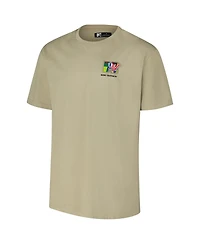 Freeze Max Men's Tan Mtv Color Blocking Loose Fit T-Shirt