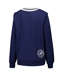 Tommy Hilfiger Women's Navy Dallas Cowboys Alice V-Neck Pullover Sweatshirt