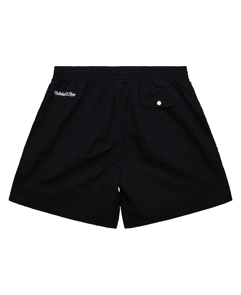 Mitchell & Ness Men's Black Philadelphia 76ers Team Essentials Nylon Shorts