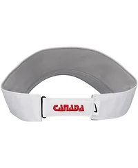 Nike Men's White Canada Soccer Ace Performance Adjustable Visor Hat