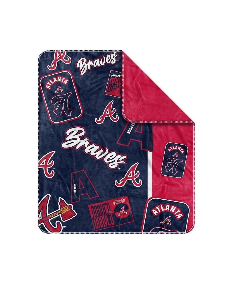 Logo Brands Atlanta Braves 50" x 60" Dream Weave Throw