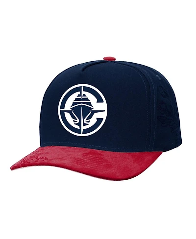 Mitchell & Ness Men's Navy/Red La Clippers May Flowers Adjustable Hat
