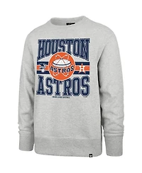 '47 Brand Men's Gray Houston Astros Letters Headline Pullover Sweatshirt