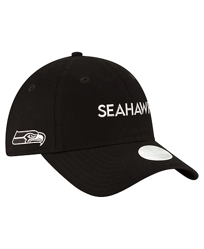New Era Women's Black Seattle Seahawks Cece 9TWENTY Adjustable Hat