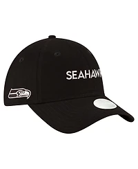 New Era Women's Black Seattle Seahawks Cece 9TWENTY Adjustable Hat