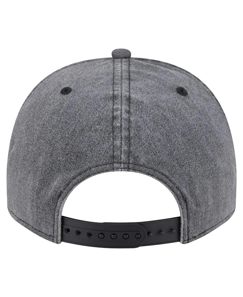 New Era Men's Charcoal Phoenix Suns Throwback Washed Pre-Curved 9FIFTY Snapback Hat