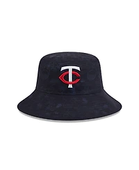 New Era Big Boys and Girls Navy Minnesota Twins 2025 Spring Training All Over Print Bucket Hat