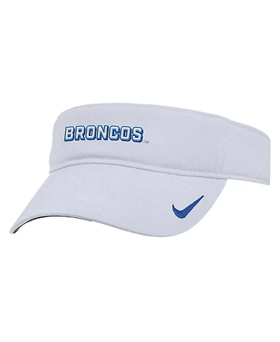 Nike Men's White Boise State Broncos 2025 On-Field Ace Performance Adjustable Visor Hat
