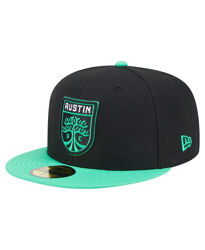 New Era Men's Black Austin Fc 2025 Kickoff 59FIFTY Fitted Hat