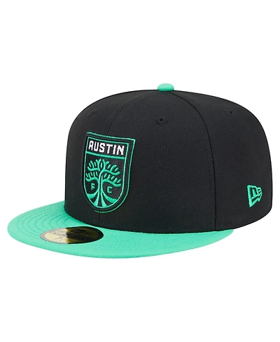 New Era Men's Black Austin Fc 2025 Kickoff 59FIFTY Fitted Hat