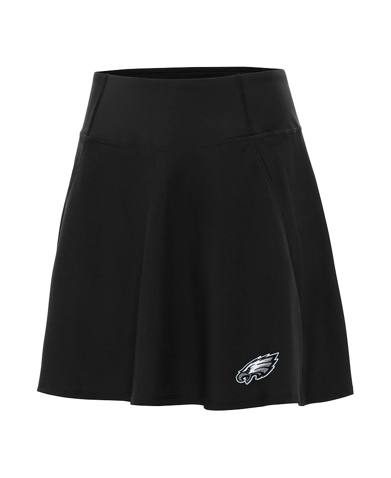 Antigua Women's Black Philadelphia Eagles Chip Skort