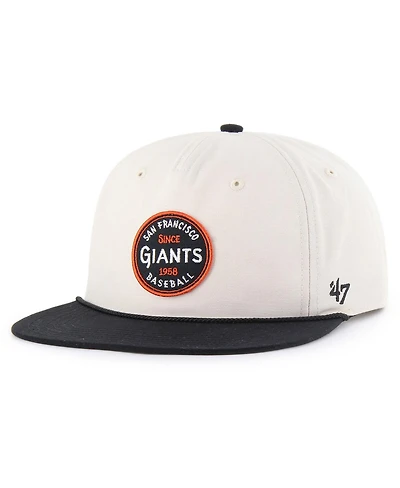 '47 Brand Men's Cream San Francisco Giants Payson Captain Adjustable Hat
