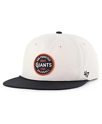 '47 Brand Men's Cream San Francisco Giants Payson Captain Adjustable Hat