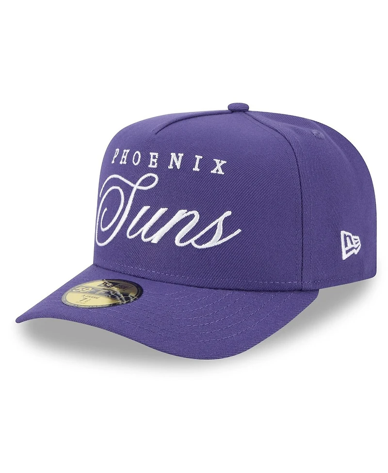 New Era Men's Purple Phoenix Suns 2025 Nba Draft A-Frame 59FIFTY Fitted Hat