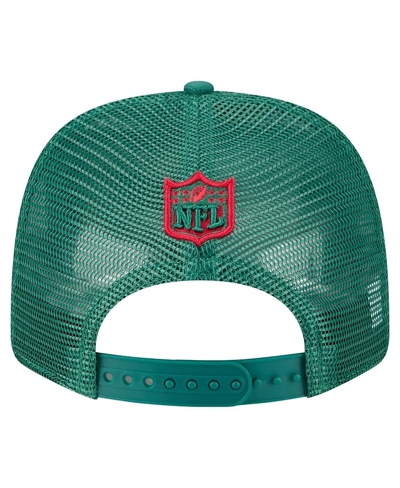 New Era Men's Green New York Jets Team Collection 9SEVENTY Stretch-Snap Adjustable Hat