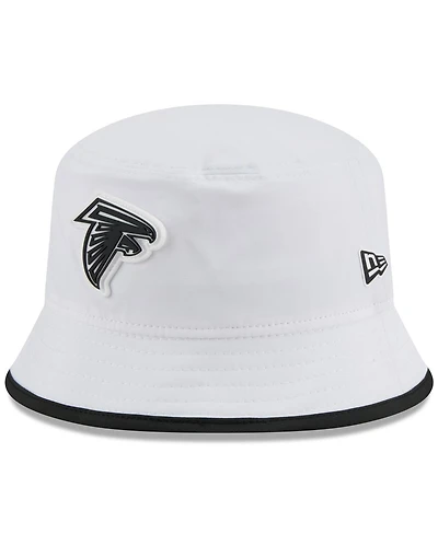 New Era Men's White Atlanta Falcons 2025 Nfl Training Camp Stretch Bucket Hat