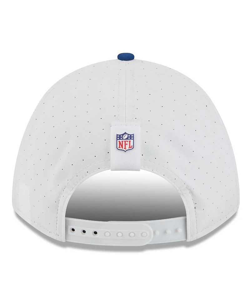 New Era Men's White/Royal Indianapolis Colts 2025 Nfl Training Camp A-Frame 9FORTY Adjustable Hat
