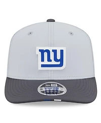 New Era Men's Gray/Graphite New York Giants 2025 Nfl Training Camp 9SEVENTY Adjustable Hat