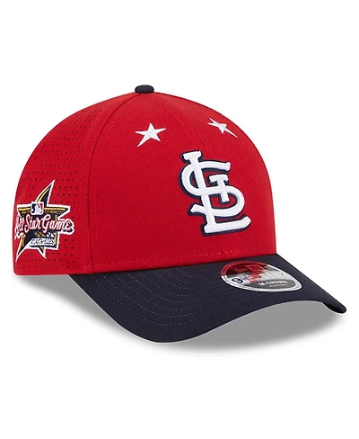 New Era Men's Red/Navy St. Louis Cardinals 2025 Mlb All-Star Game 9FORTY M-Crown Adjustable Hat