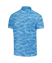 Under Armour Men's Blue The Players Iso-Chill Drive Camo Polo Shirt