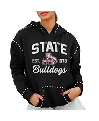 Gameday Couture Women's Black Mississippi State Bulldogs Studded Pullover Hoodie