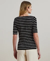 Lauren Ralph Striped Boatneck Top