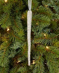 Holiday Lane Jeweled Classics Beaded Icicle Ornament, Macy's Exclusive