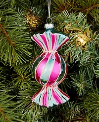 Holiday Lane Sugar Plum Glass Wrapped Candy Ornament, Macy's Exclusive