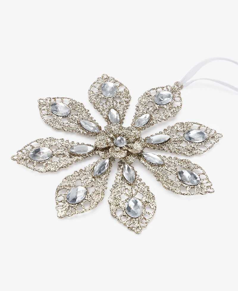 Holiday Lane Jeweled Classics Iron Snowflake Ornament, Macy's Exclusive