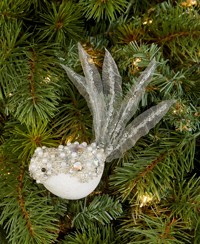 Holiday Lane Jeweled Classics Bird Clip Ornament, Macy's Exclusive