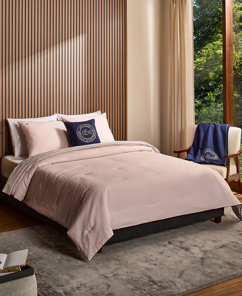 Lacoste Tiebreak Solid 3-Pc. Comforter Set, King