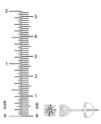 Gia Certified Diamond Stud Earrings (3/4 ct. t.w.) in 14k White Gold