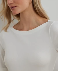 Lauren Ralph Stretch Boatneck Top