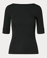 Lauren Ralph Stretch Boatneck Top