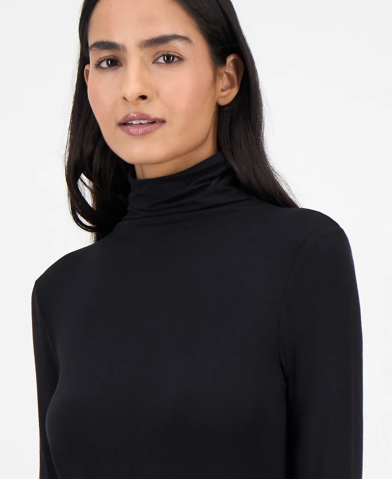 Anne Klein Women's Long-Sleeve Seamless Turtleneck