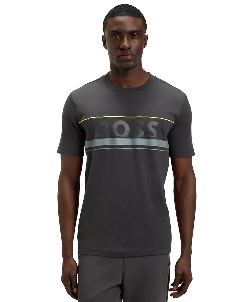 Boss by Hugo Men's Cotton-Jersey Logo T-Shirt