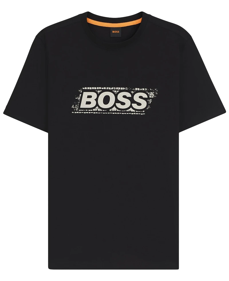 Boss by Hugo Men's Logo Artwork Cotton-Jersey T-Shirt
