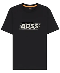 Boss by Hugo Men's Logo Artwork Cotton-Jersey T-Shirt