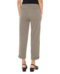 Liverpool Los Angeles Women's Mid-Rise Jacquard Utility Pants