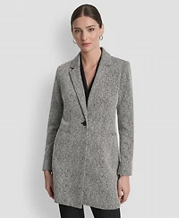 Dkny Women's Notch-Lapel Single-Button Long-Sleeve Jacket, Regular & Petite