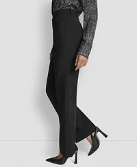 Dkny Women's Modern Fit Flat-Front Trousers