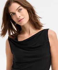 I.n.c. International Concepts Women's Cowl-Neck Sleeveless Top, Macy's Exclusive