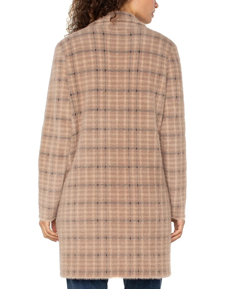 Liverpool Los Angeles Women's Long-Sleeve Open-Front Sweater Coat