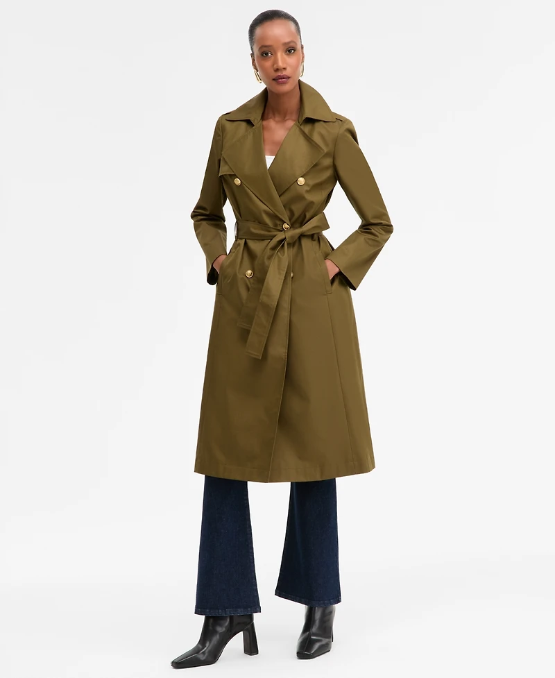 I.n.c. International Concepts Women's Military Trench Coat, Macy's Exclusive