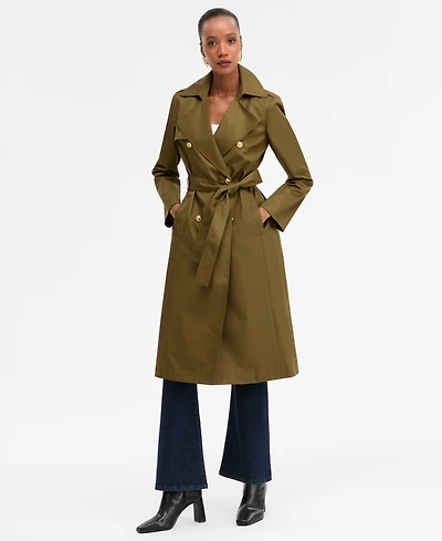 I.n.c. International Concepts Women's Military Trench Coat, Macy's Exclusive