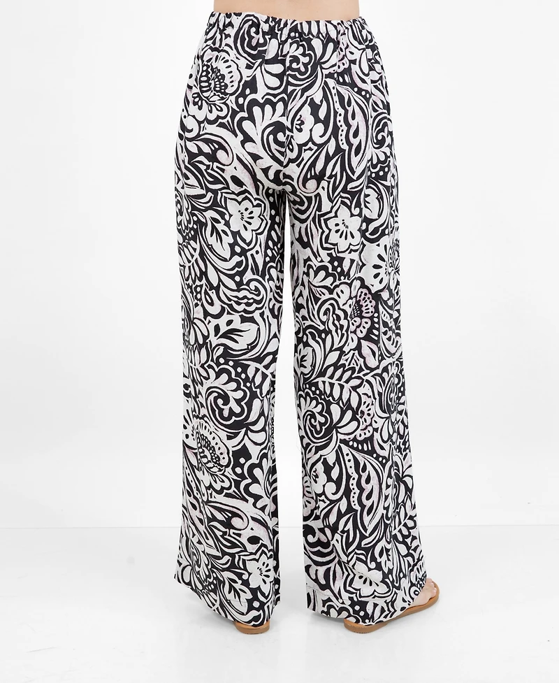 Fever Women's Allover Printed Drawstring Pants