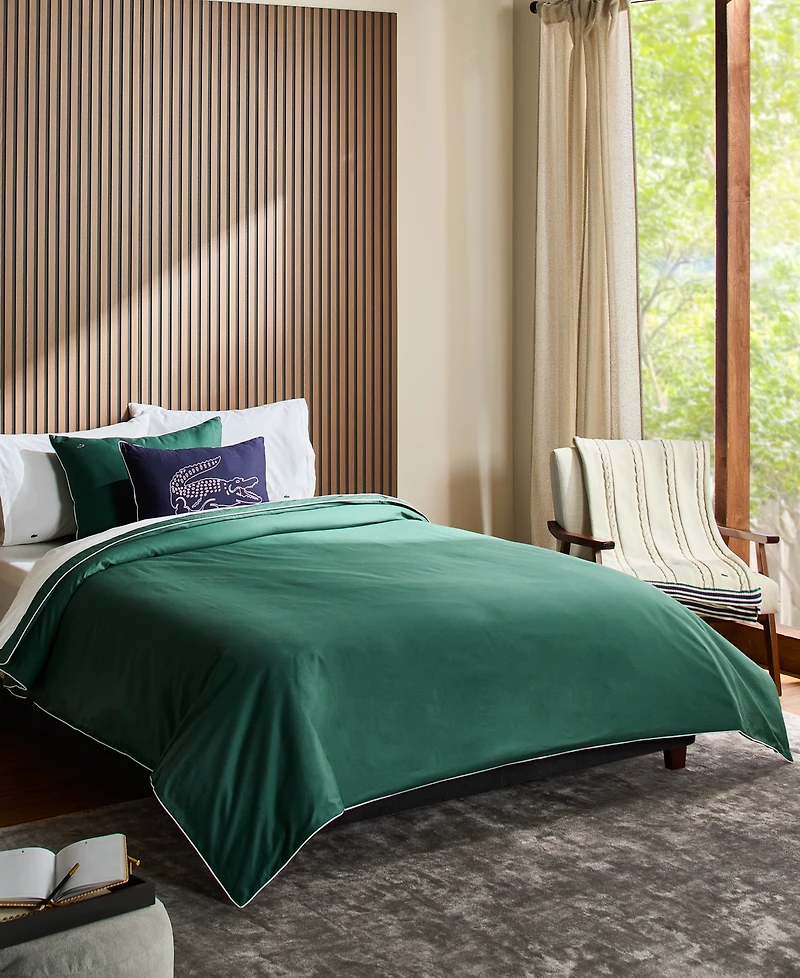 Lacoste Tiebreak Cotton 2-Pc. Duvet Cover Set, Twin